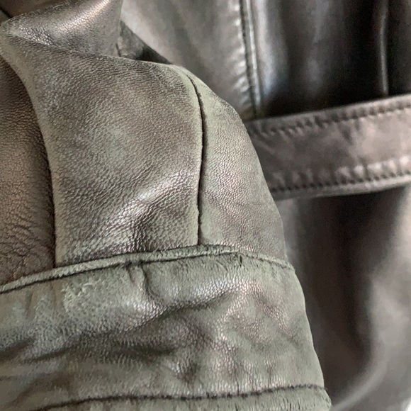 LNR | Convertible leather coat Fox hood trim black - Picture 10 of 16